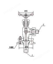 J24W-100P角式仪表阀2
