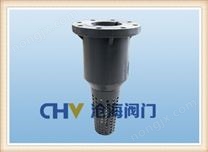 FRPP塑料底阀-H41F-10S塑料法兰底阀