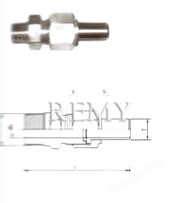 直通終端椎管接頭