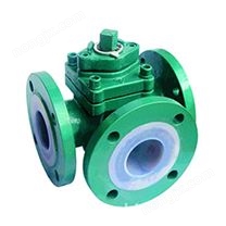 X44F4/F46三通衬氟旋塞阀